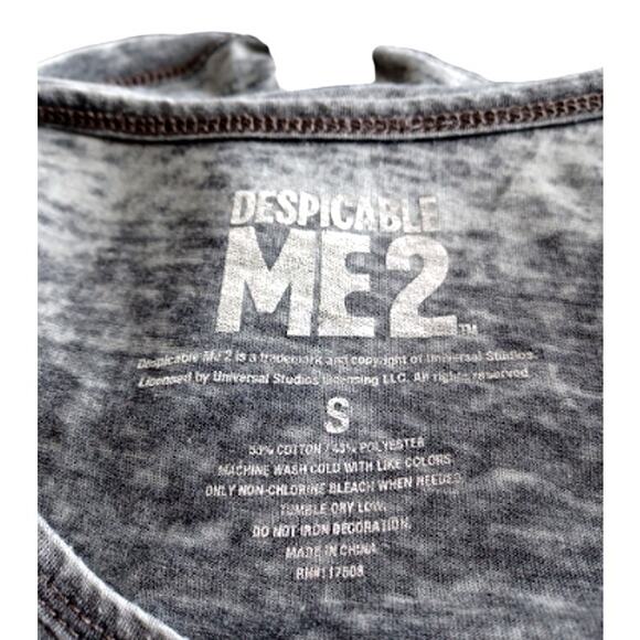 DESPICABLE ME 2 STUART THE MINION BURN OUT T-SHIRT SIZE S - Picture 4 of 4